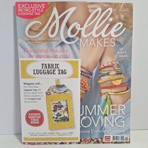 Issue 16 Mollie Makes UK 2012 Magazine Retro Fabric Tag Kit Friendship bracelets